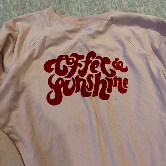 WILDFOX Women's Statement Sweatshirt In Coffee & Sunshine - Picture 4 of 7